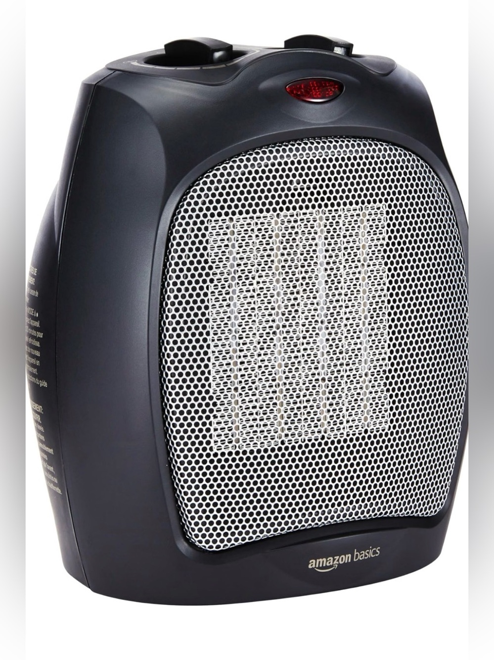 Amazon Basics 1500w Ceramic Electric Space Heater - Small Space Compact w Safety